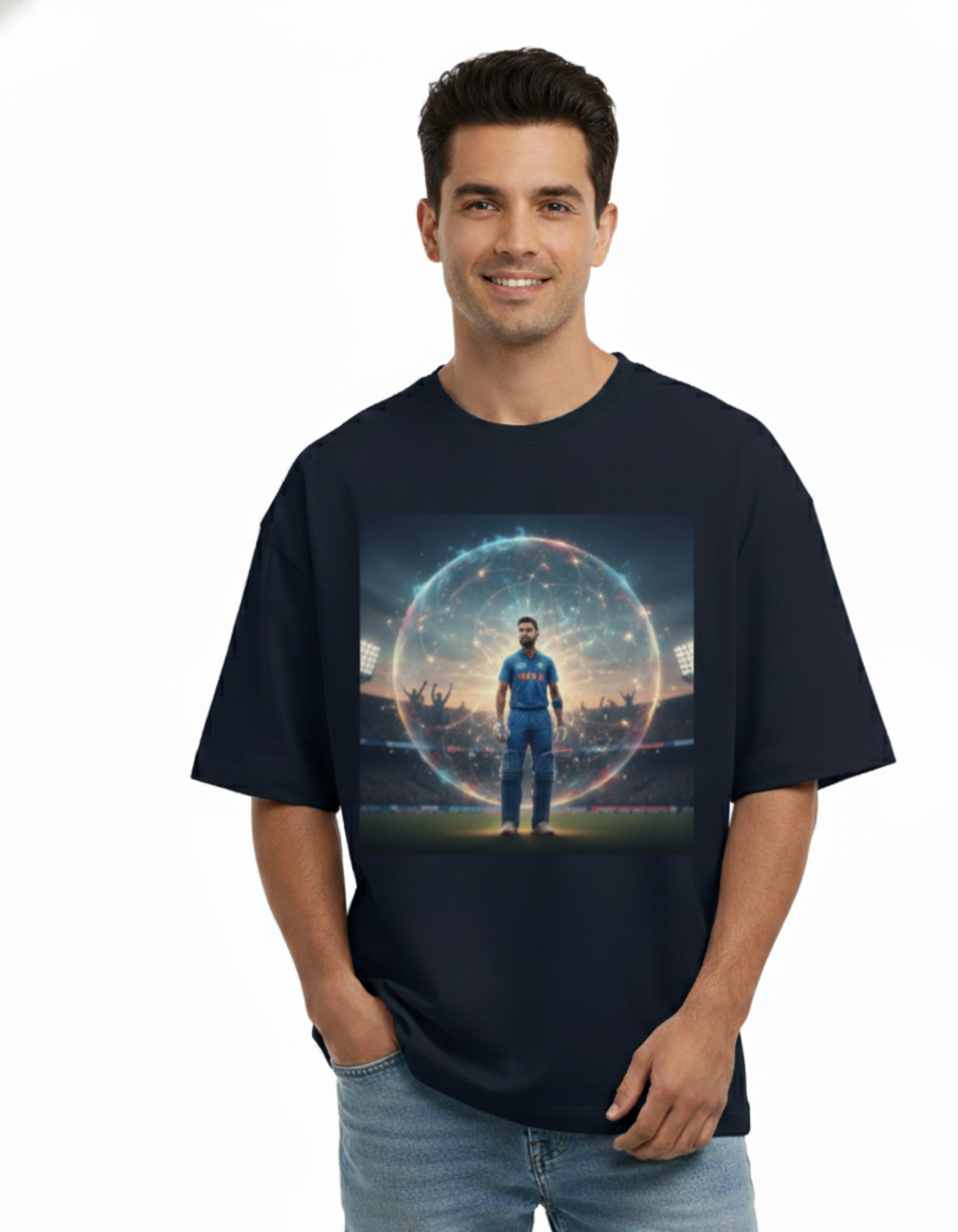 Virat Kohli - Global Network Icon | Unisex Terry Oversized Tee