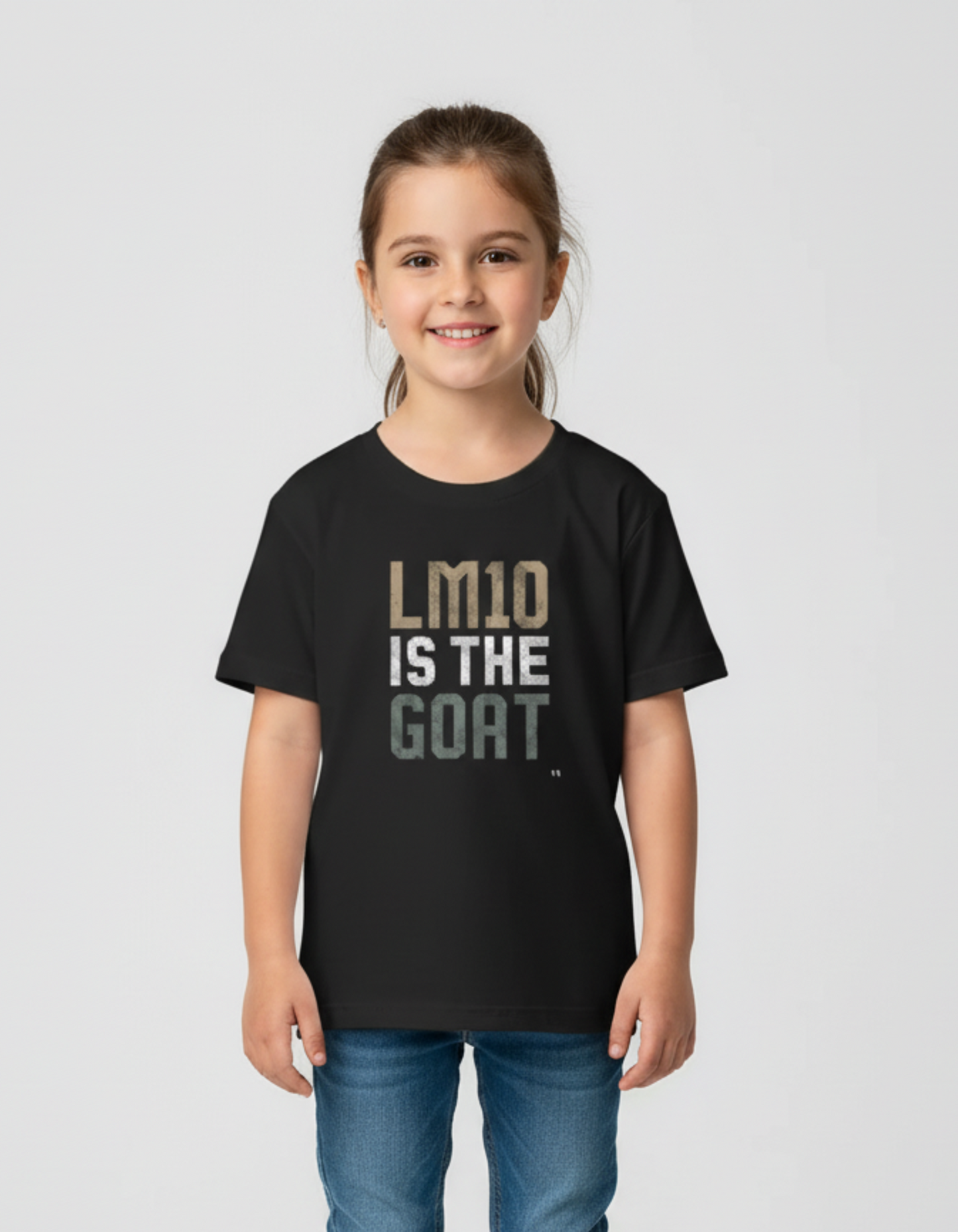 Messi the Goat - Girl's Crew Neck T-Shirt