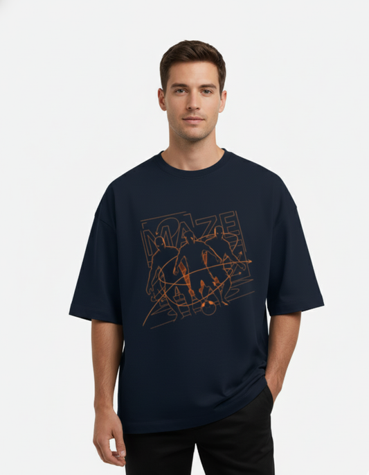 Lionel Messi - Maze Dribbler | Unisex Terry Oversized Tee