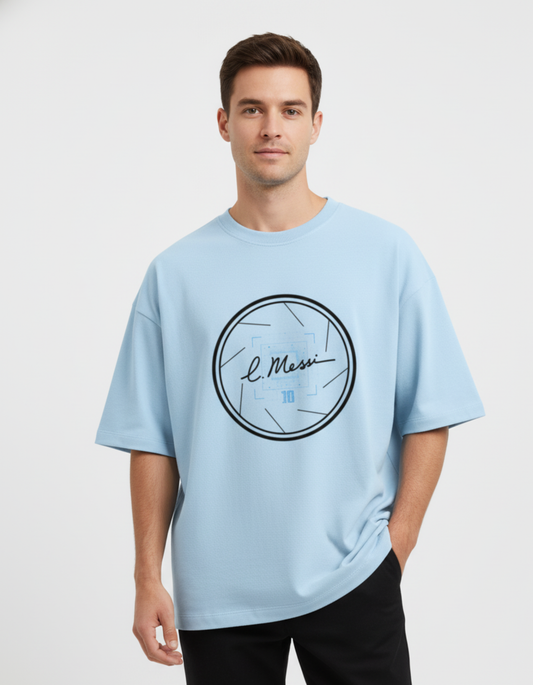 Lionel Messi - Signature Focus 10 | Unisex Terry Oversized Tee