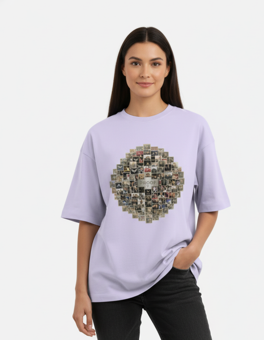 BTS - PROOF 7 Photo Mosaic | Unisex Terry Oversized Tee