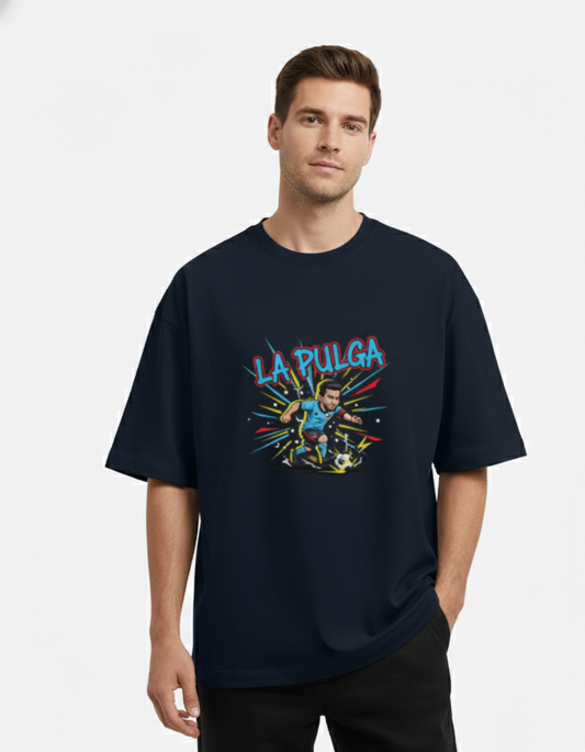 Lionel Messi - La Pulga Pop Art| Unisex Terry Oversized Tee
