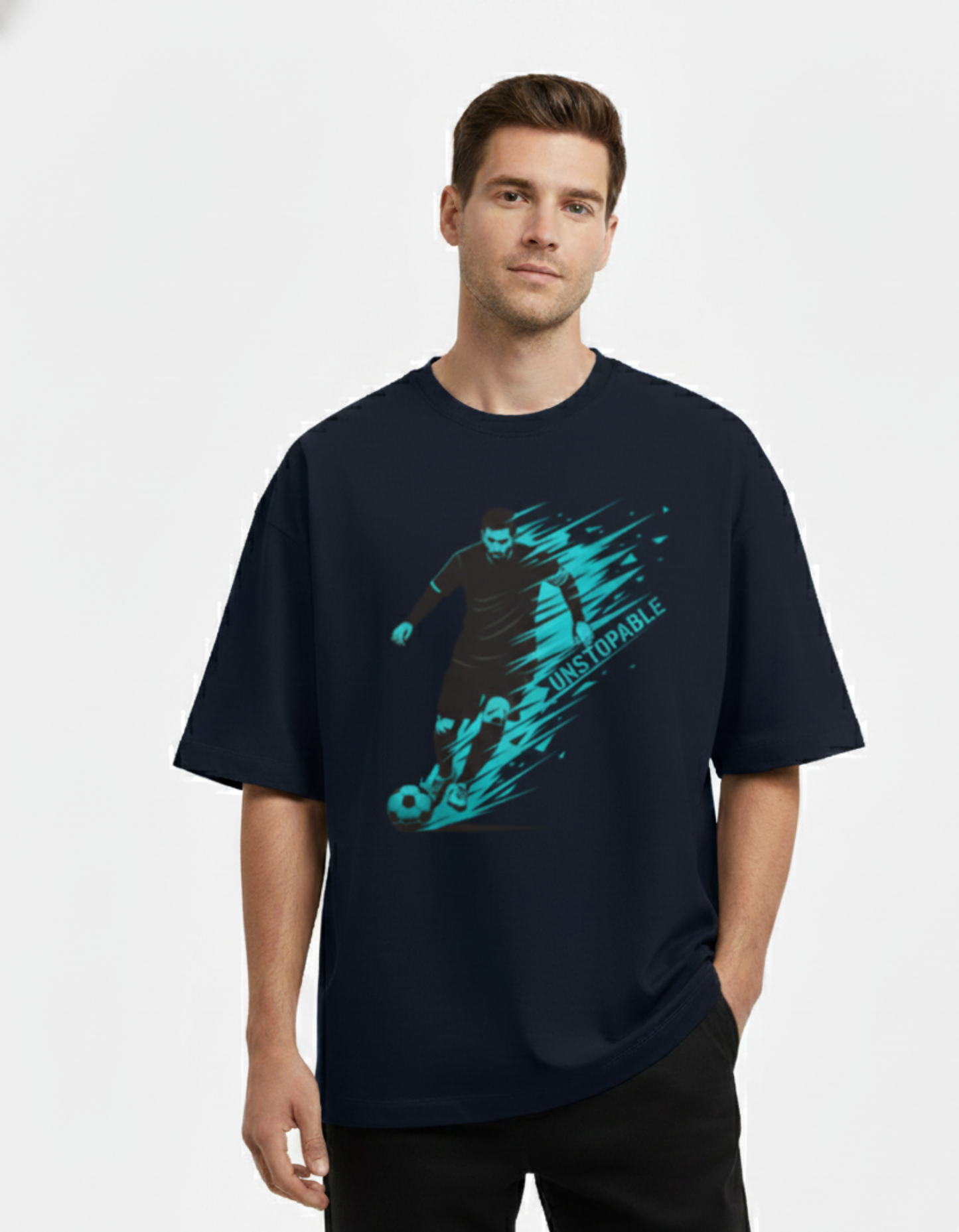 Lionel Messi - Unstoppable Velocity Tee | Unisex Terry Oversized Tee